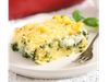 Polenta con Espinaca, Verdeo y Salsa Queso