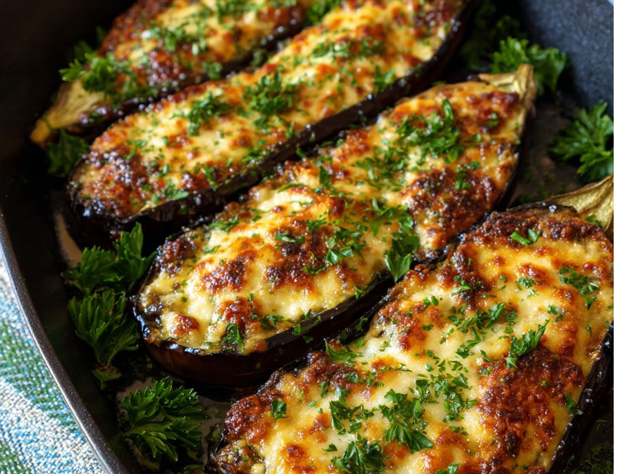 Berenjenas rellenas Gratinadas