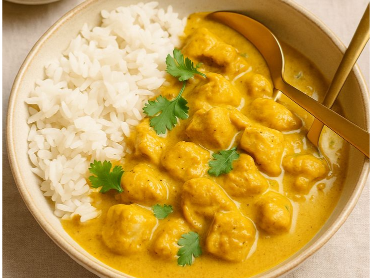 Cubos de Pollo con salsa Curry 19/3