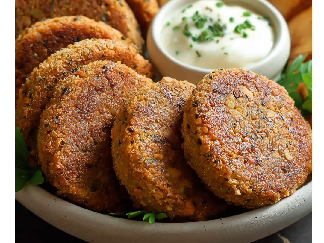 Burger de Lentejas , Arroz y vegetales