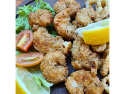 Langostinos apanados