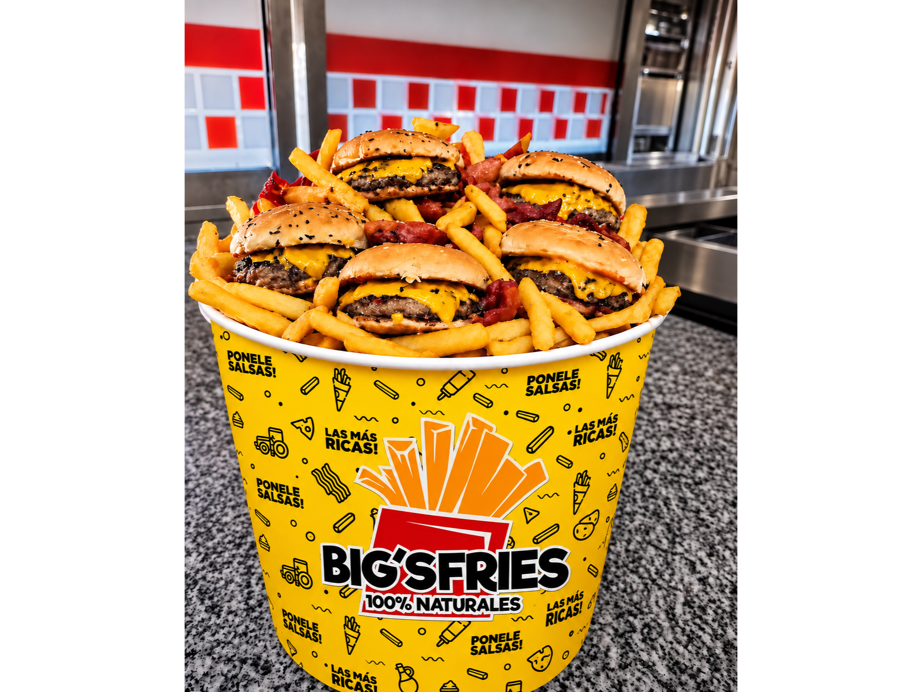 BALDES DE HAMBURGUESAS