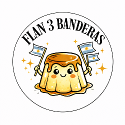 Logo Flan.3banderas
