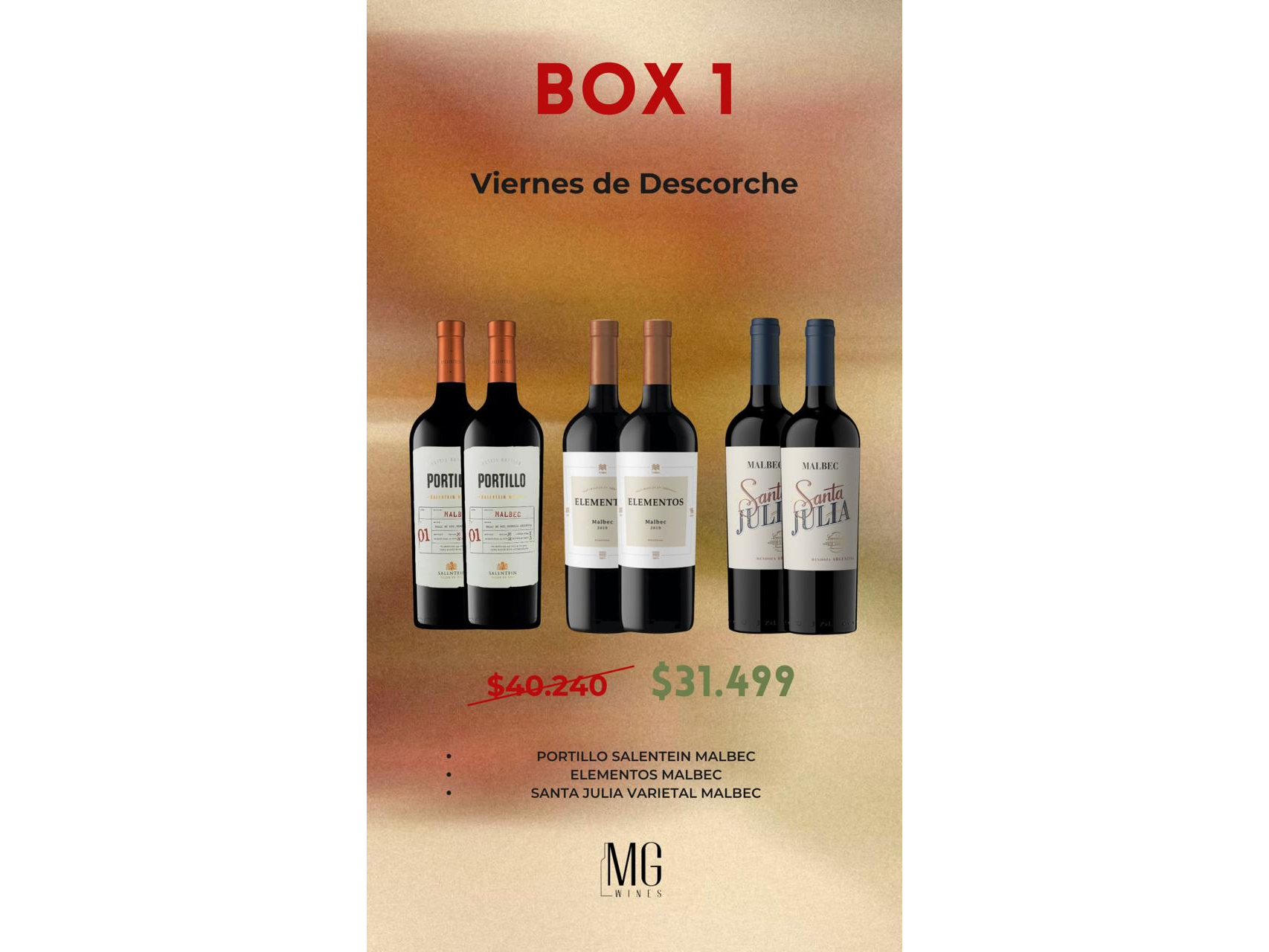 BOX 1 VIERNES DE DESCORCHE