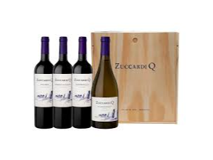 Zuccardi Q x 4 Caja de Madera