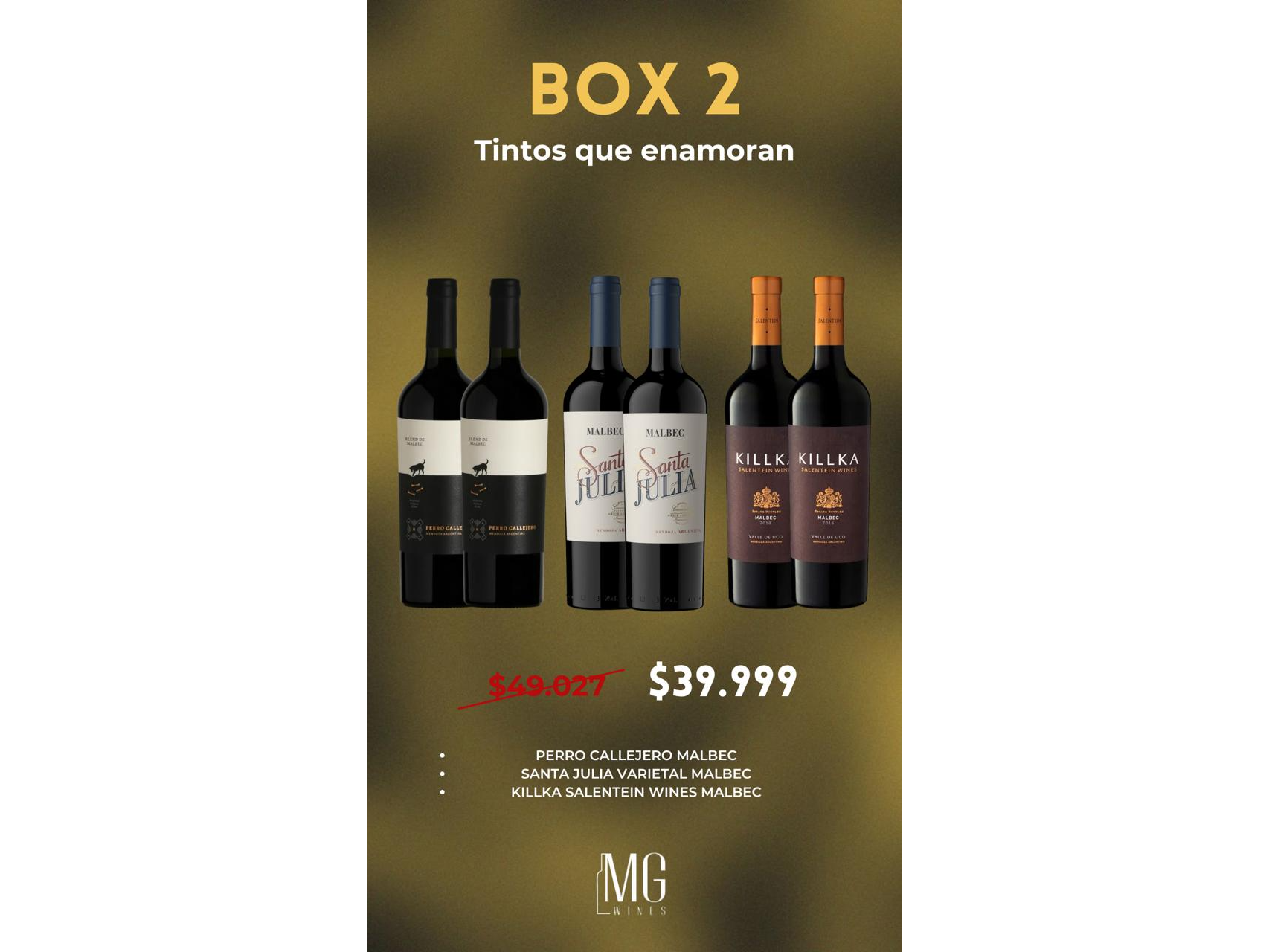 BOX 2 TINTOS QUE ENAMORAN