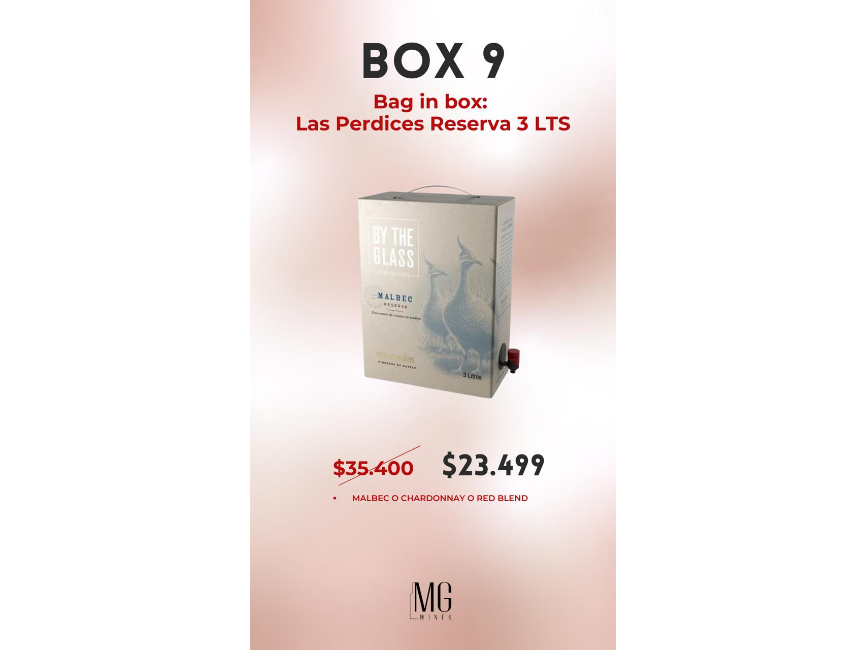 BAG IN BOX LAS PERDICES RESERVA