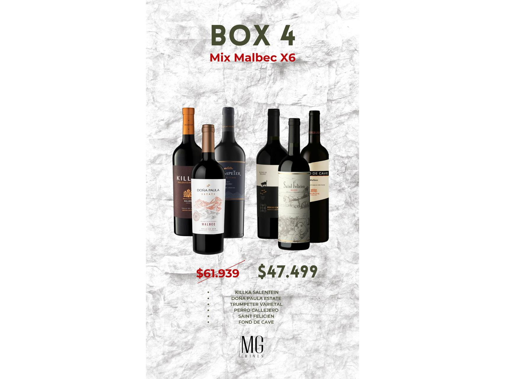 Box 4 Mix Malbec X6