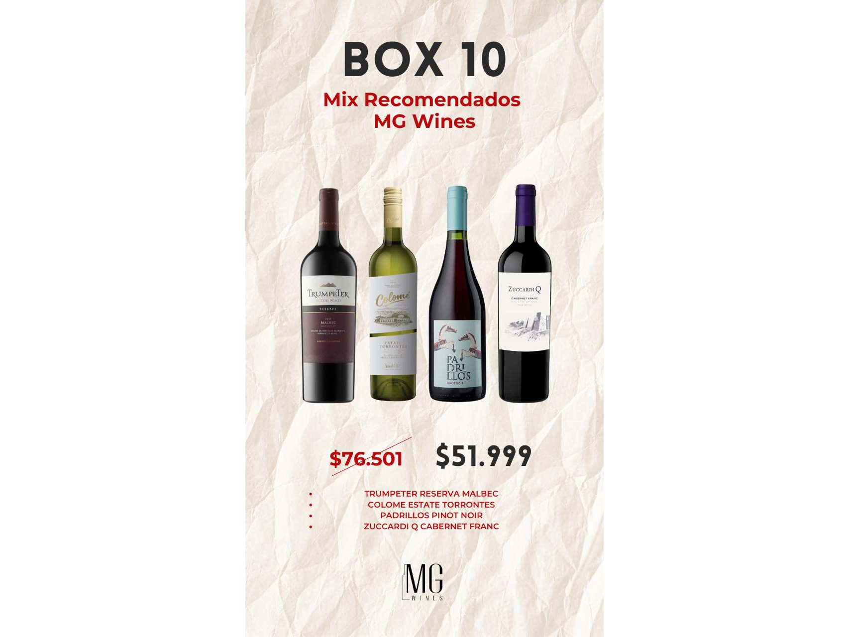 BOX 10  MIX RECOMENDADOS MG WINES