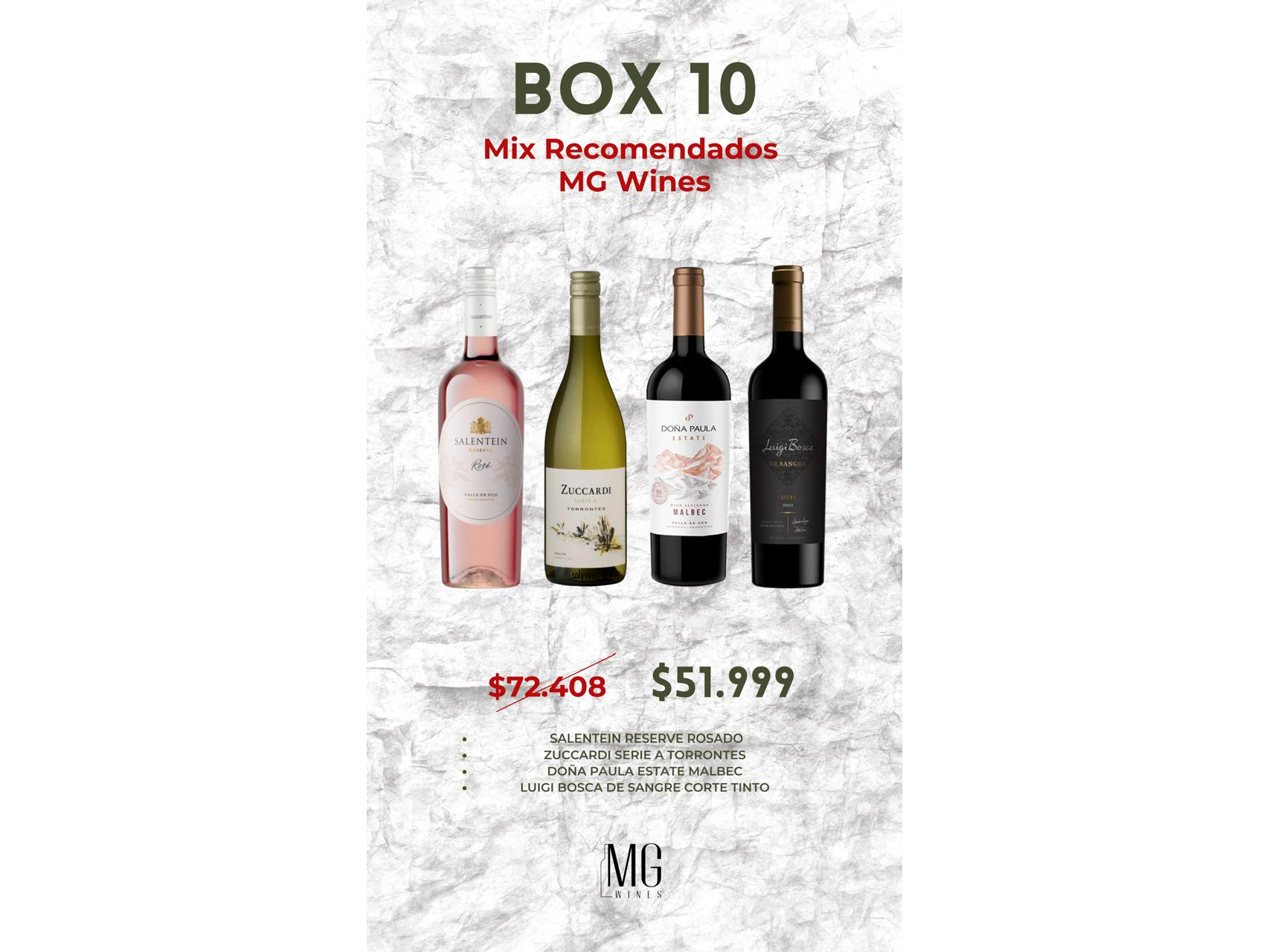 BOX 10  MIX RECOMENDADOS MG WINES