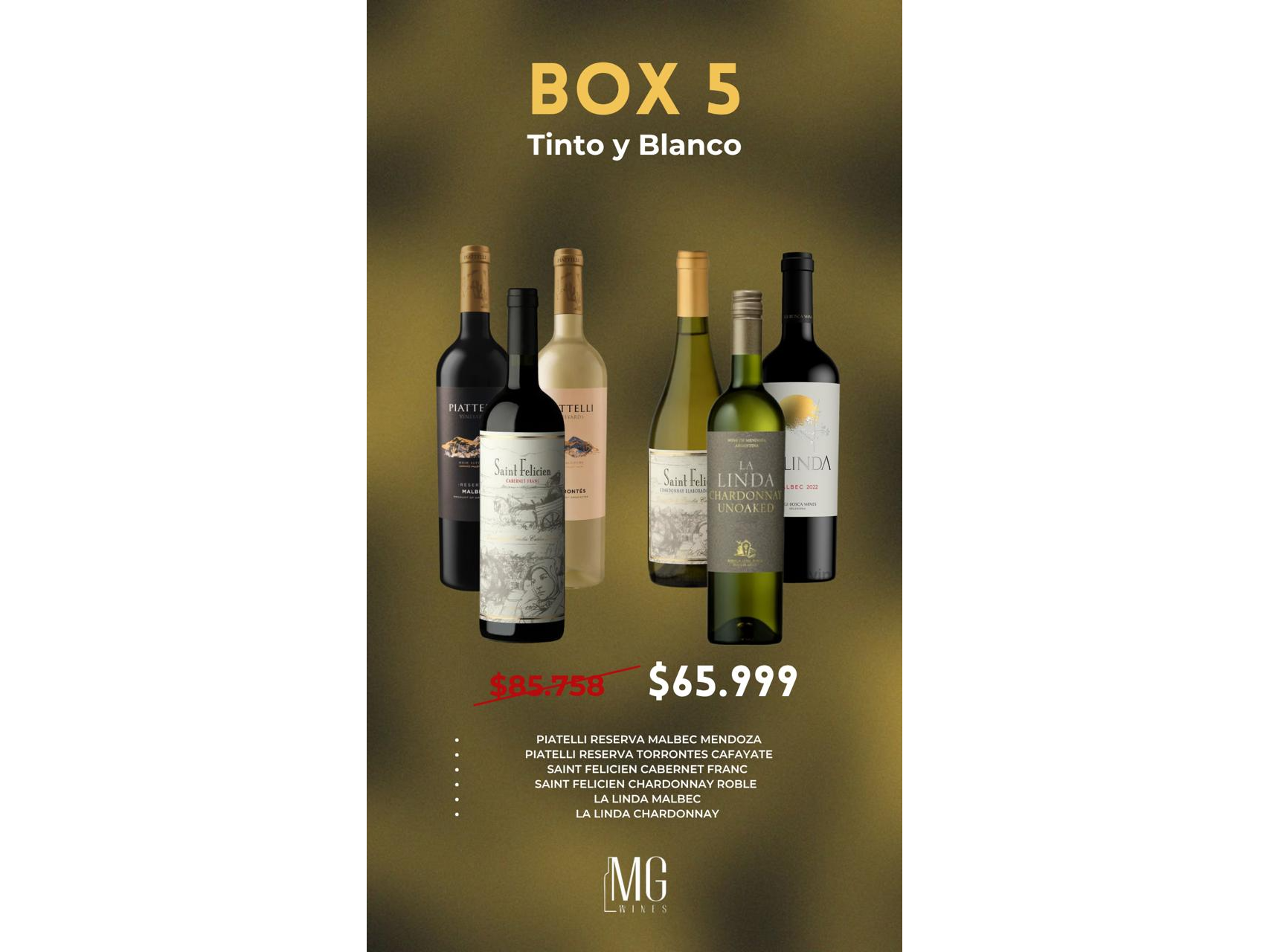 BOX 5 -TINTO Y BLANCO