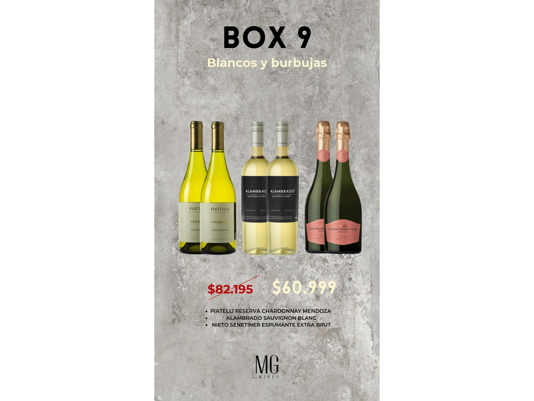 BOX 9 BLANCOS Y BURBUJAS