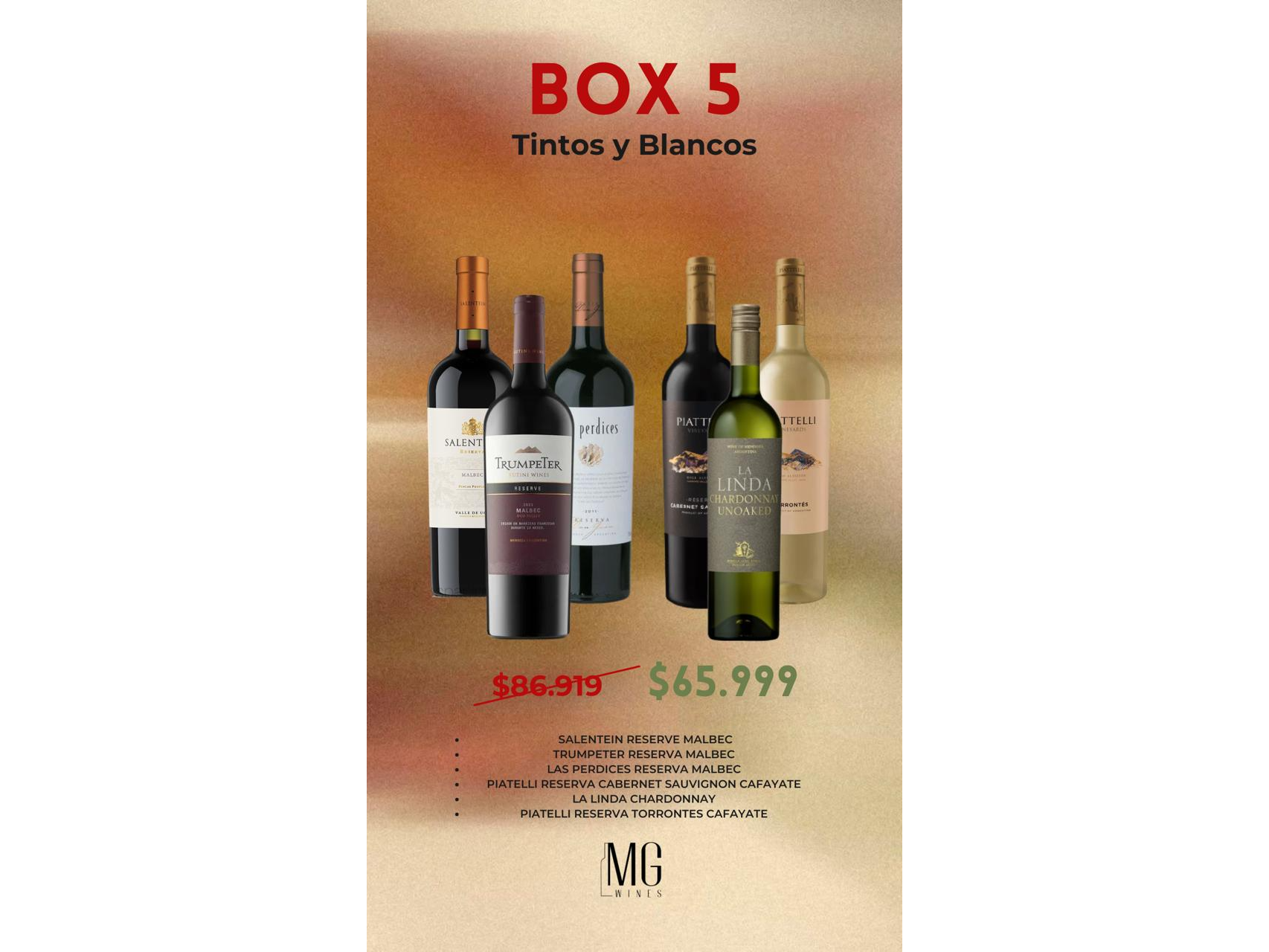 BOX 5 -TINTO Y BLANCO