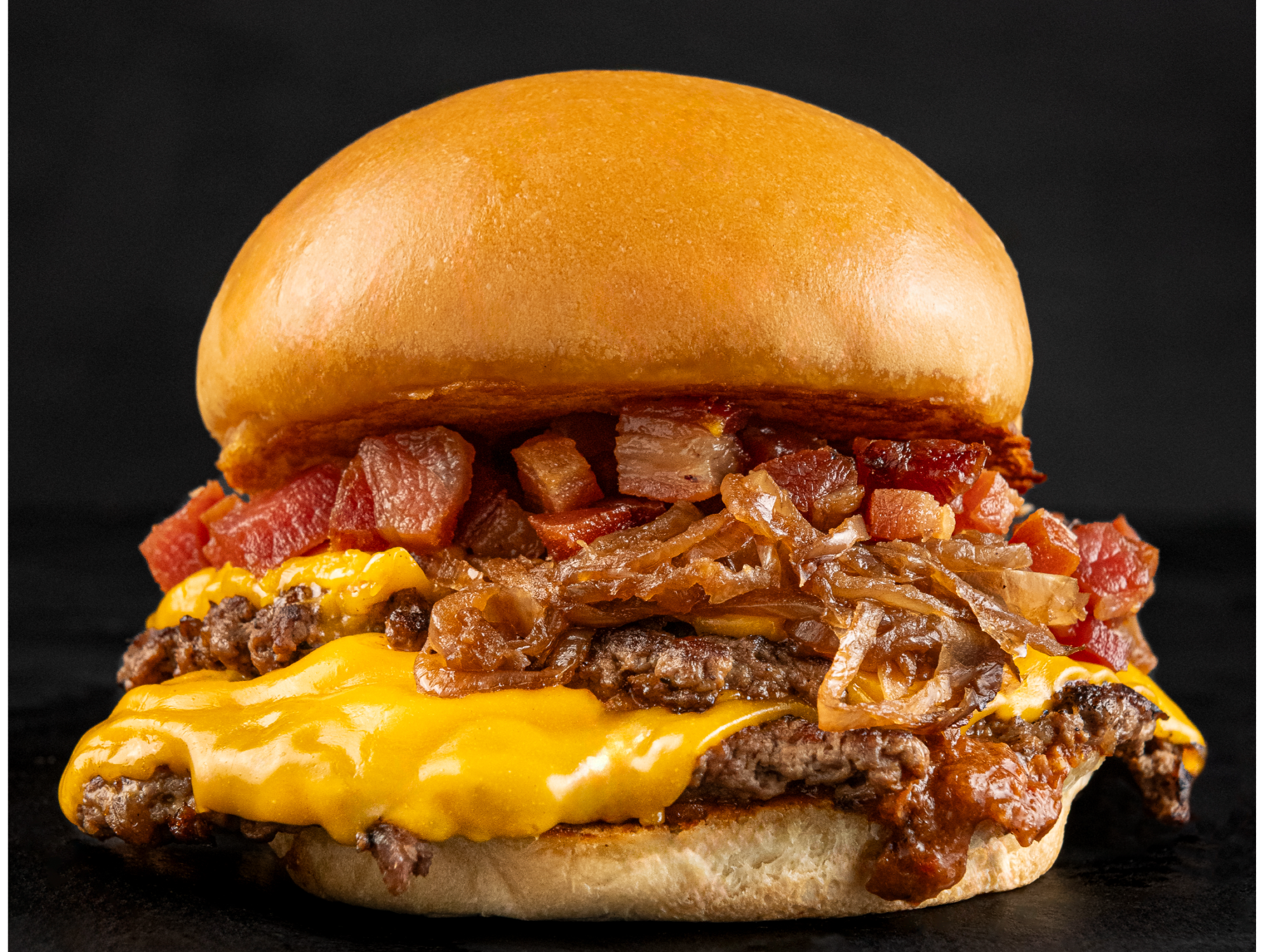 BACON EN CUBOS CON CARAMELIZADA