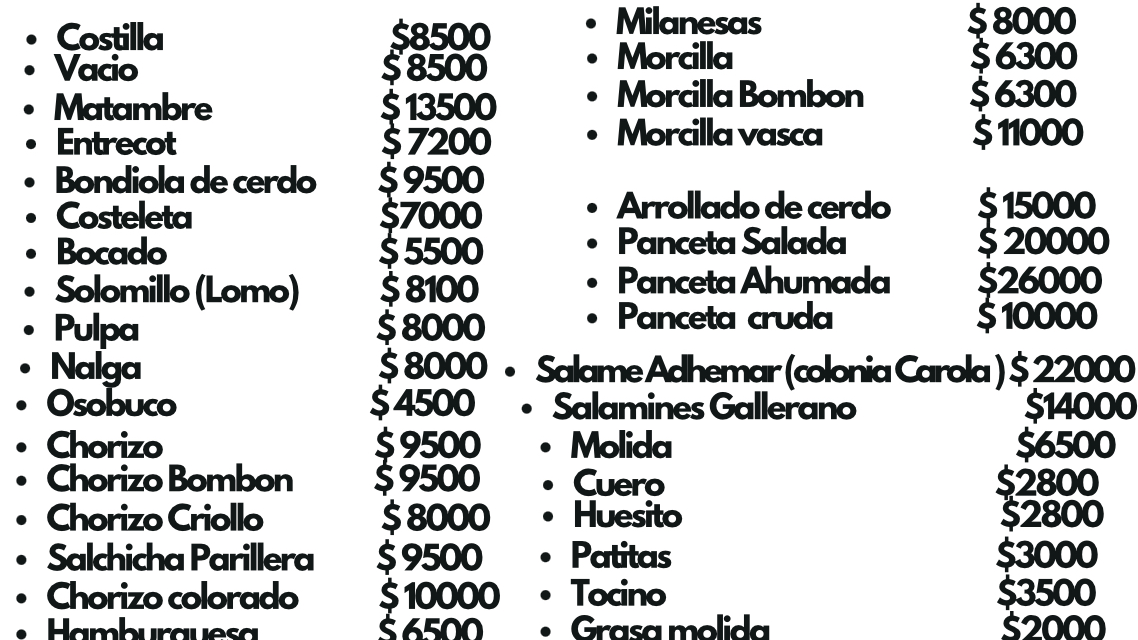 Cortes Ternera para Parrillla