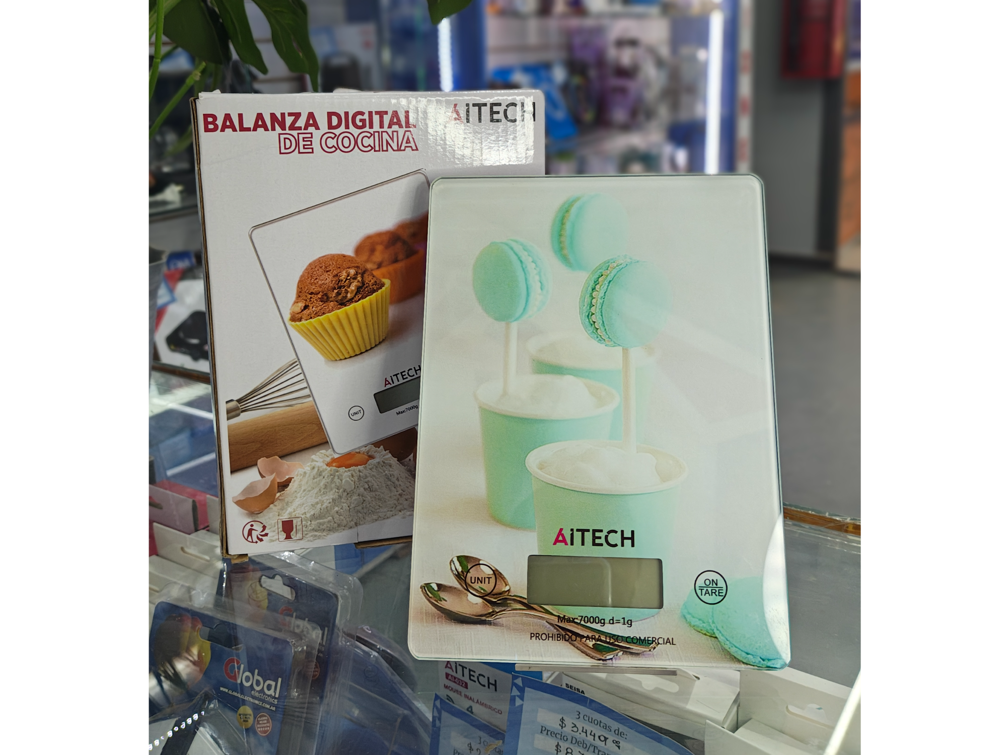 BALANZA DE COCINA 7KG.