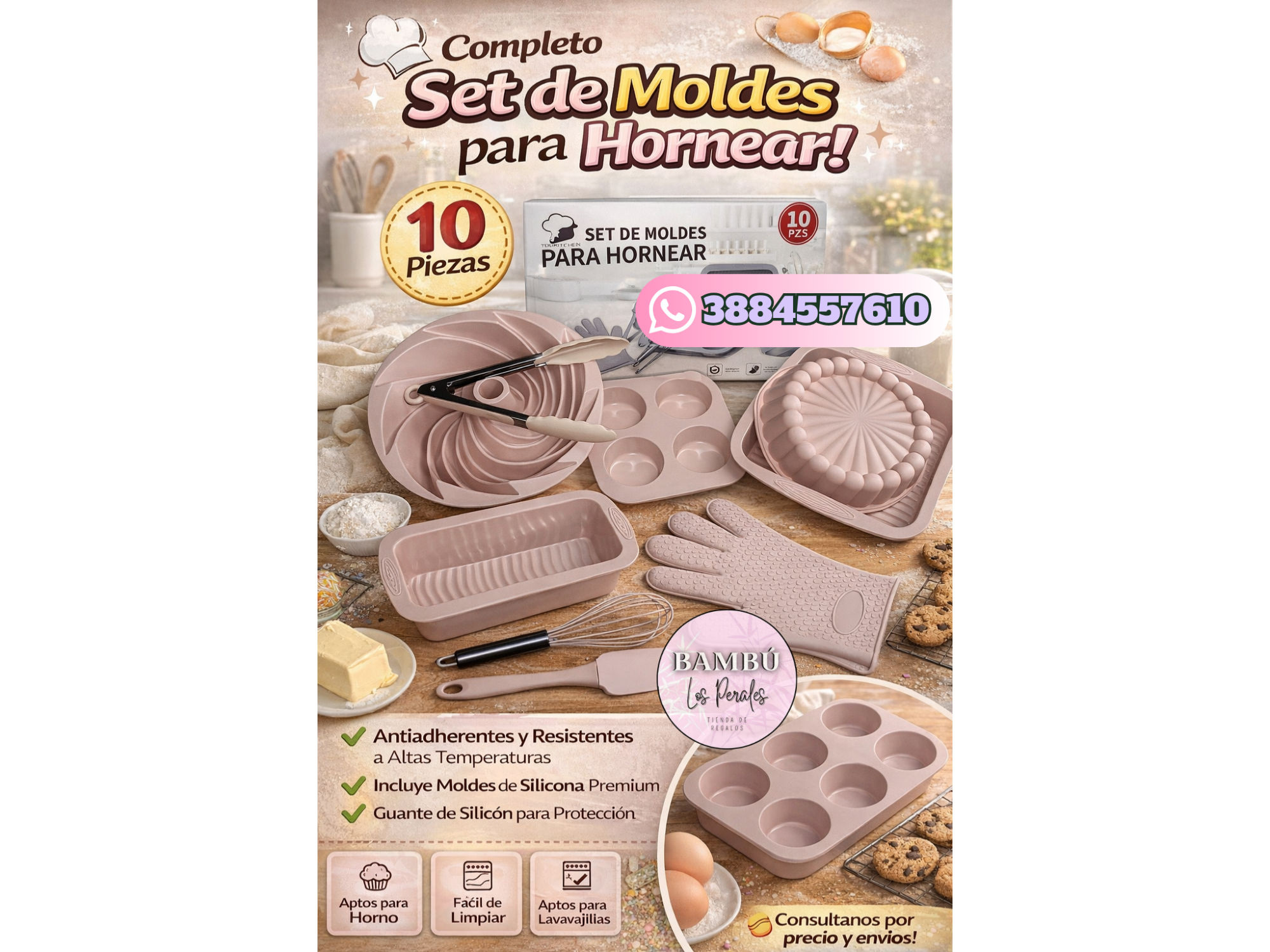 Set de Silicona Para Hornear