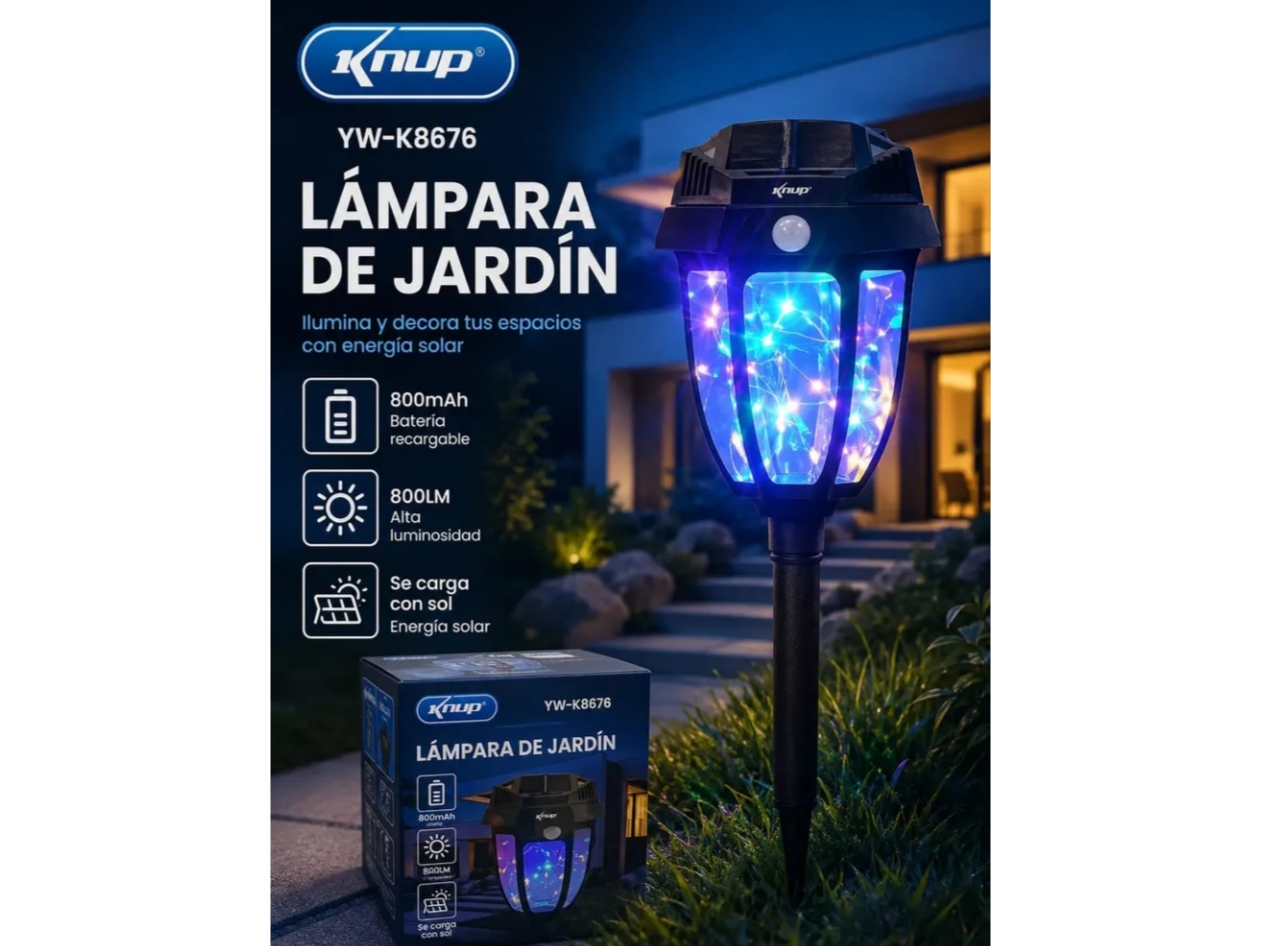 Farol Solar  Multicolor para Jardin o Pared