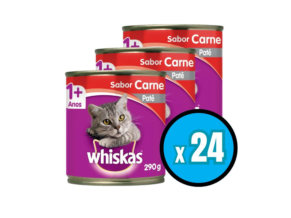 Caja Lata Wiskas 290gr x24unidades