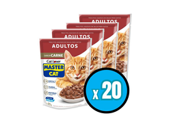 Caja Sachet Master Cat 85gr x20 unidades