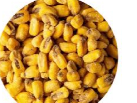 Maíz frito con miel y mostaza