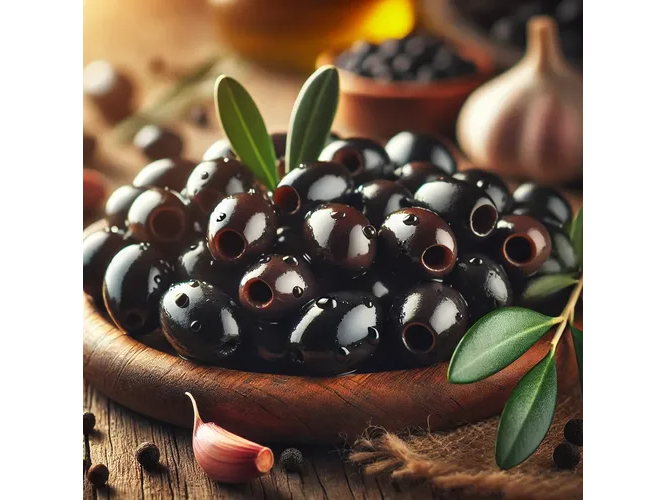 Aceitunas negras con carozo 500grs