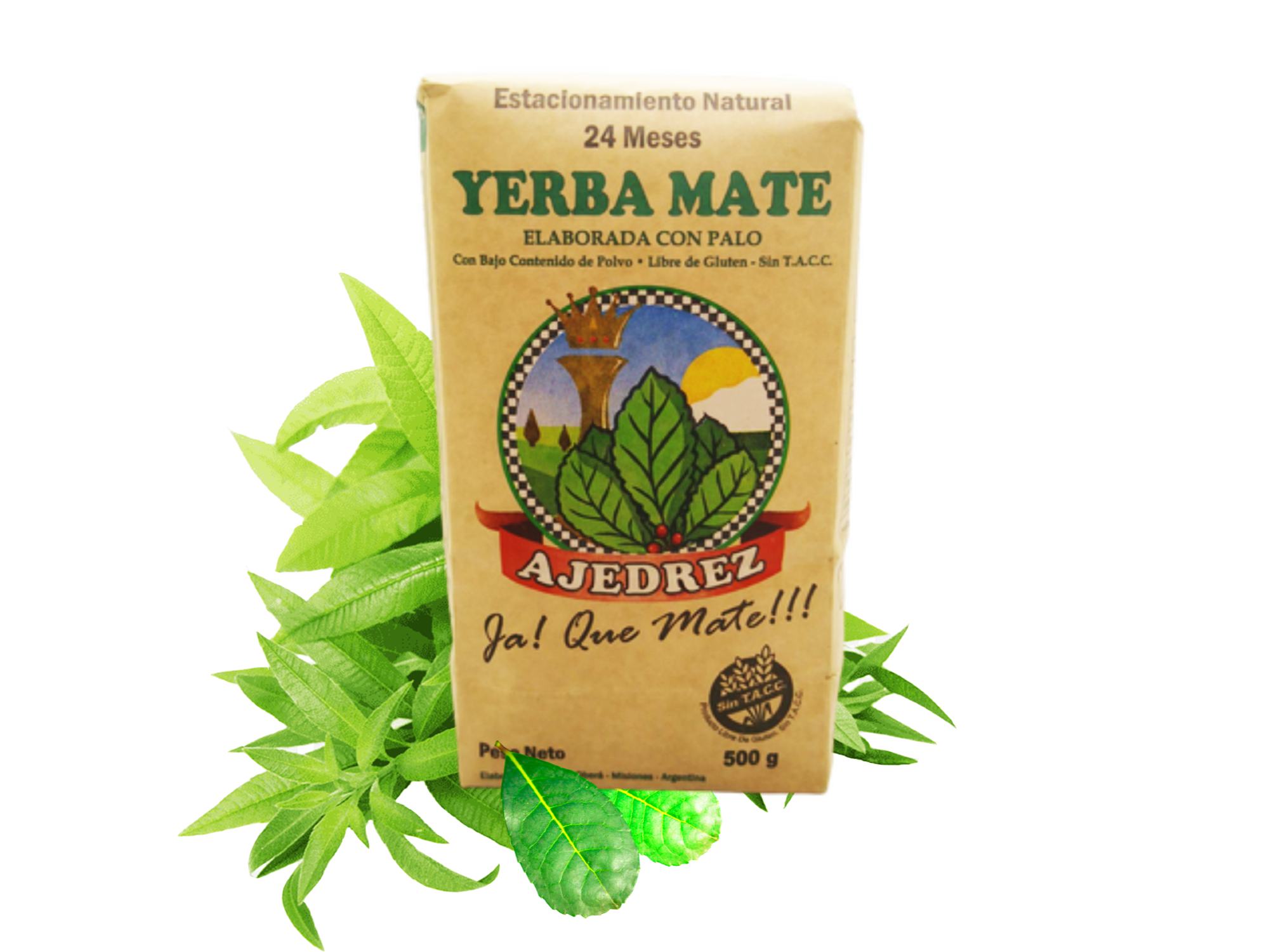 Yerba orgánica marca ajedrez