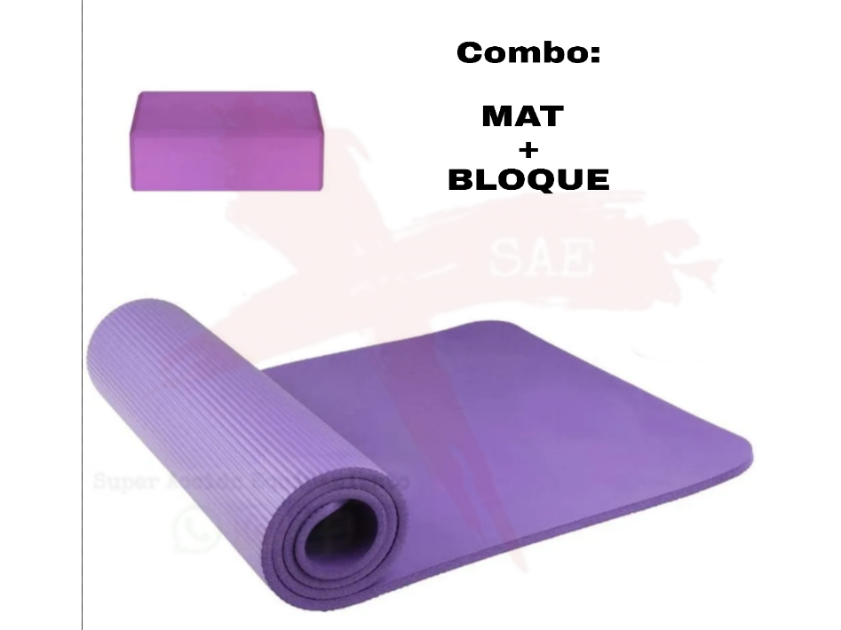 C1    Mat 6 mm (2°selc)  + Bloque yoga