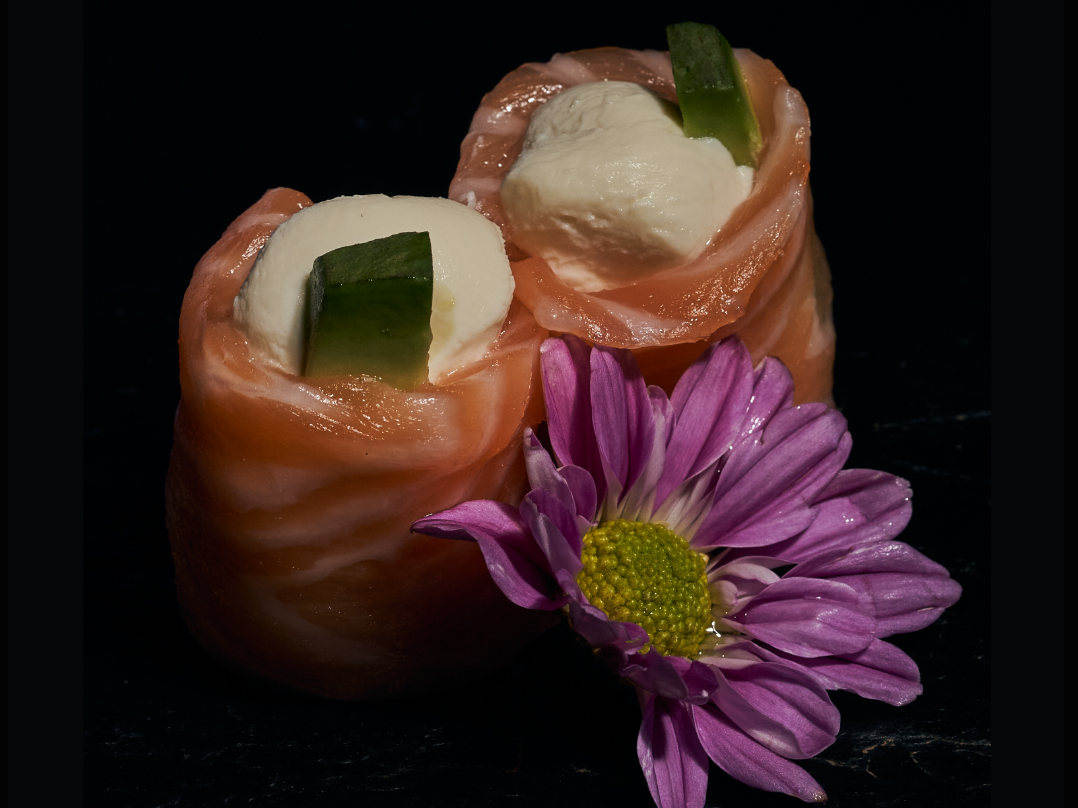 GEISHAS DE SALMÓN ROSADO
