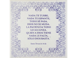 Frase Santa Teresa 15X15 CM