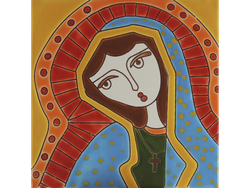 Virgen de Guadalupe 15X15 CM