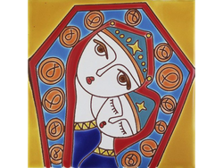 Virgen Stella Maris 15X15