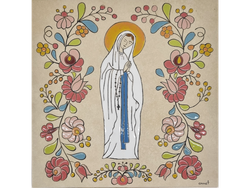 Virgen de Lourdes - 30X30