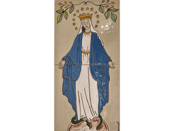 VIrgen de la Medalla 15x30 cm