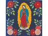 Virgen de Guadalupe fondo Azul - 30X30 CM Placa