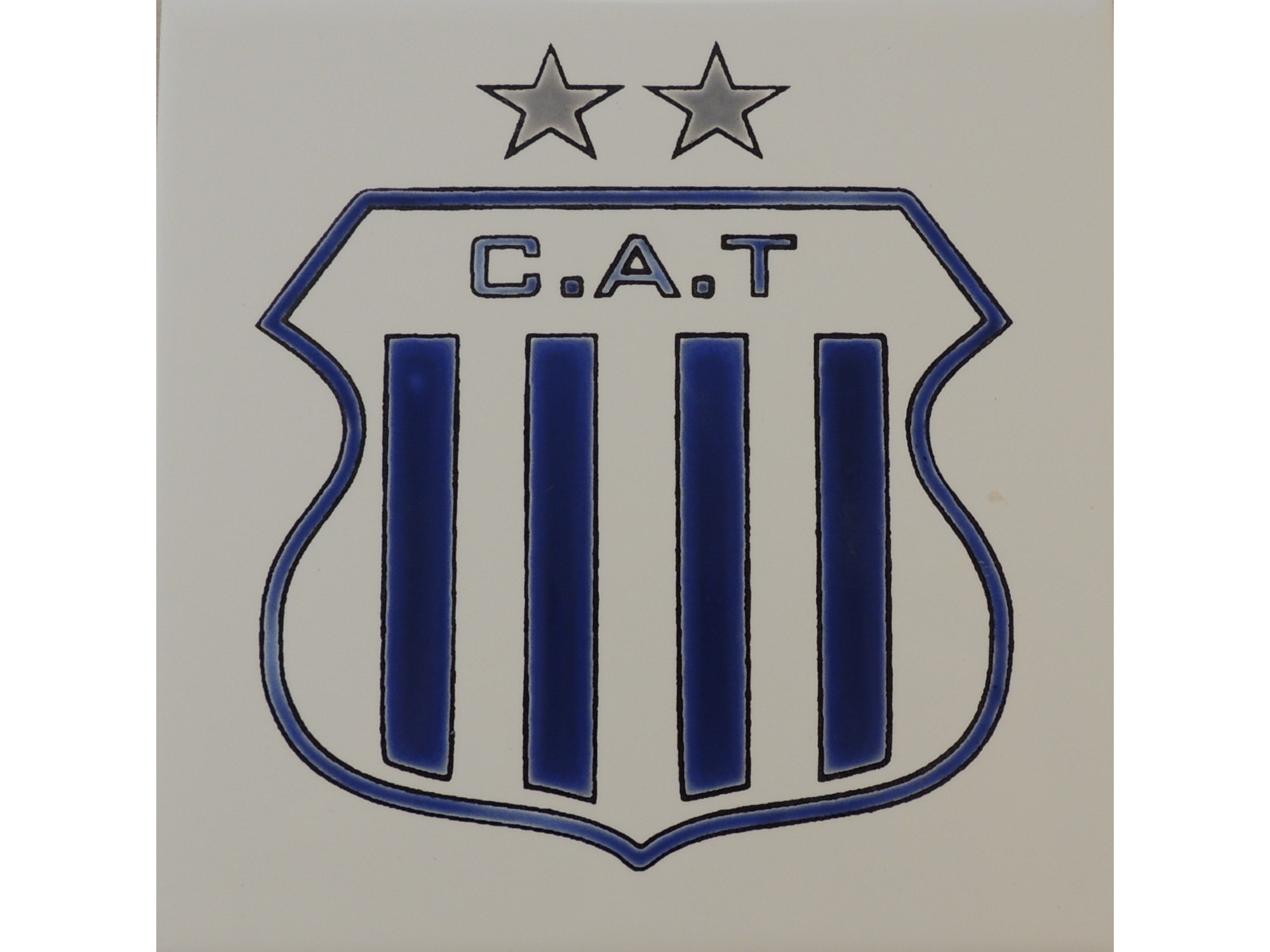 CLUB ATLETICO TALLERES FONDO BLANCO - 15X15 CM