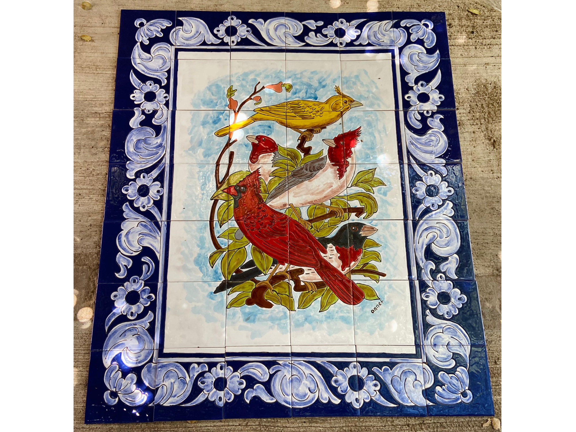 MURAL CARDENALES 90X105 CM