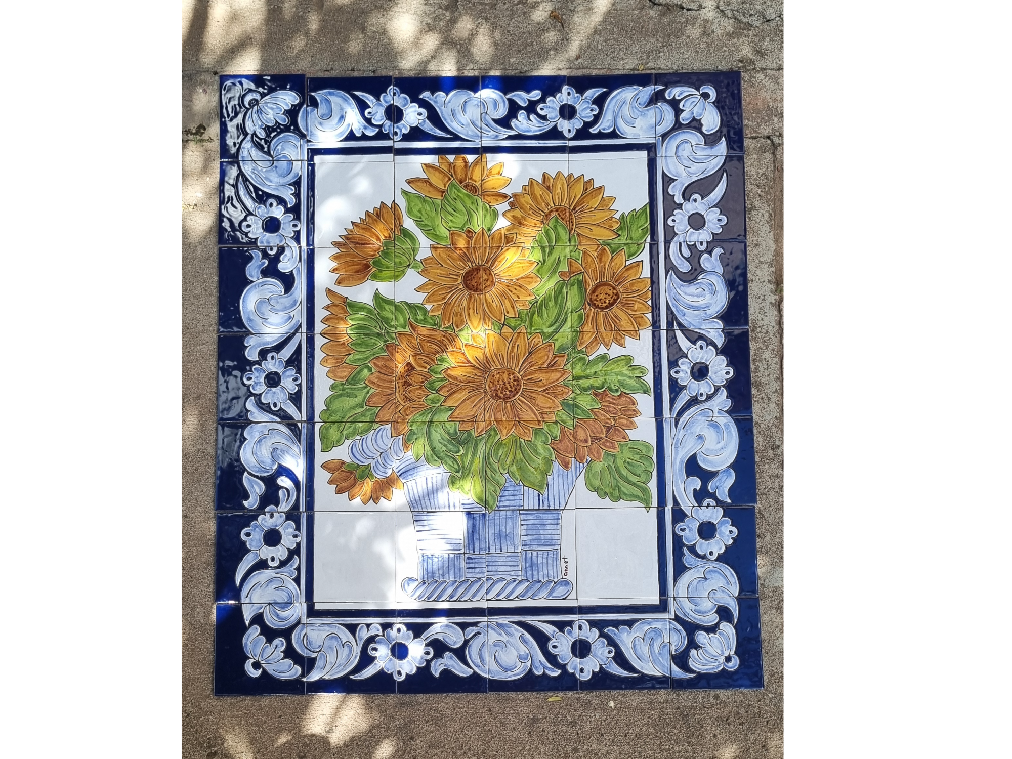 MURAL FLORES 90X105 CM