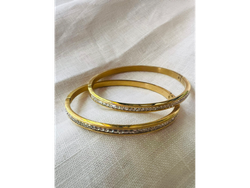 Pulsera dorada/strass