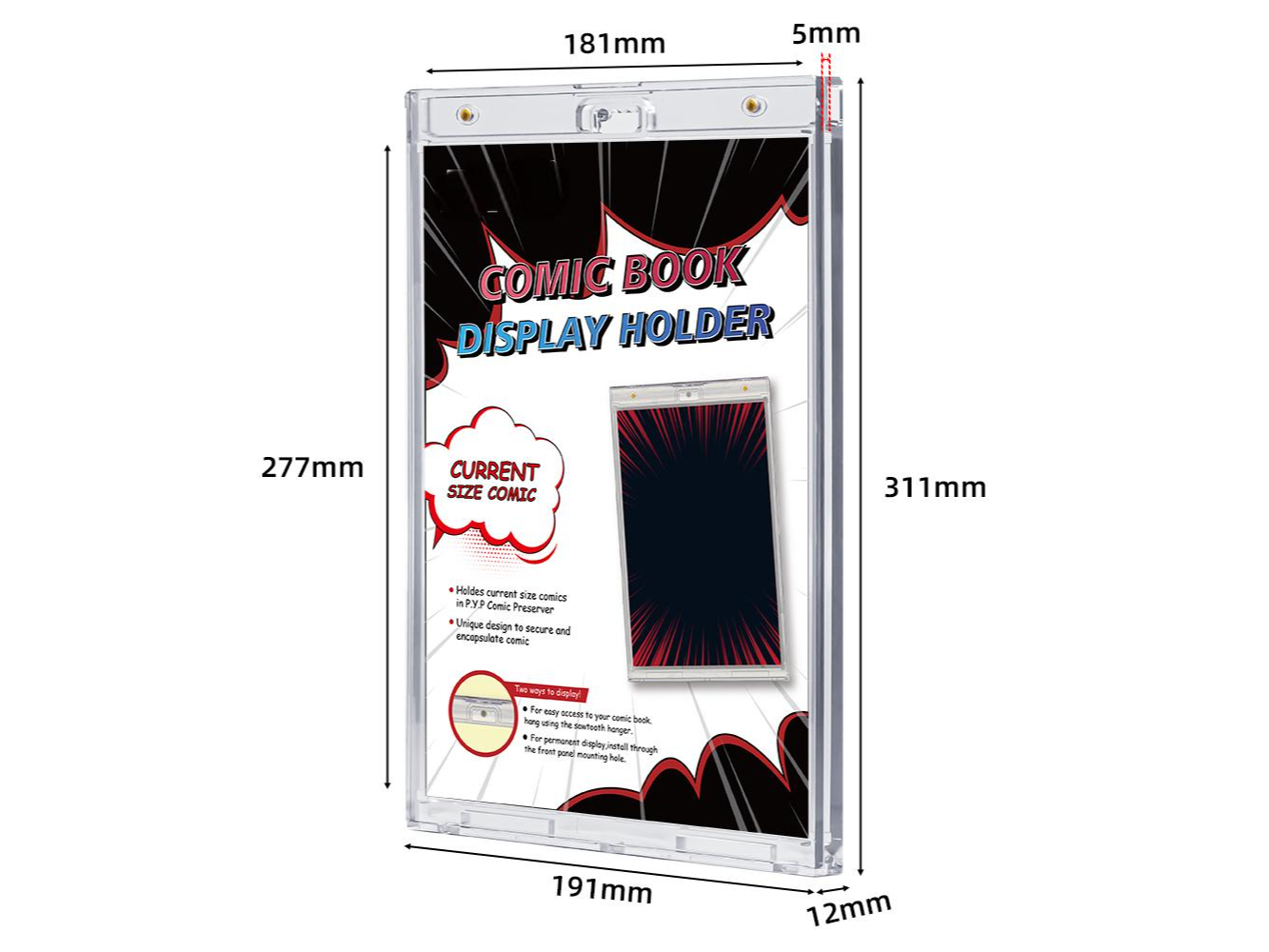 Comic holder magnético estándar