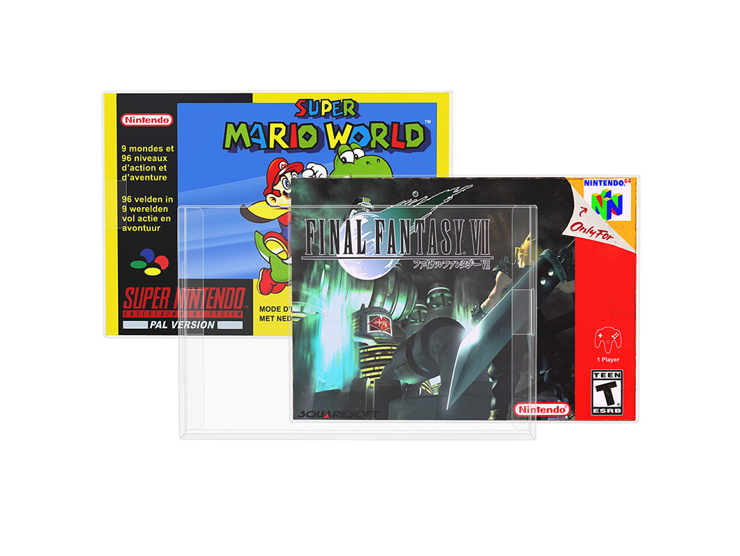 Protector para caja juegos SNES y N64