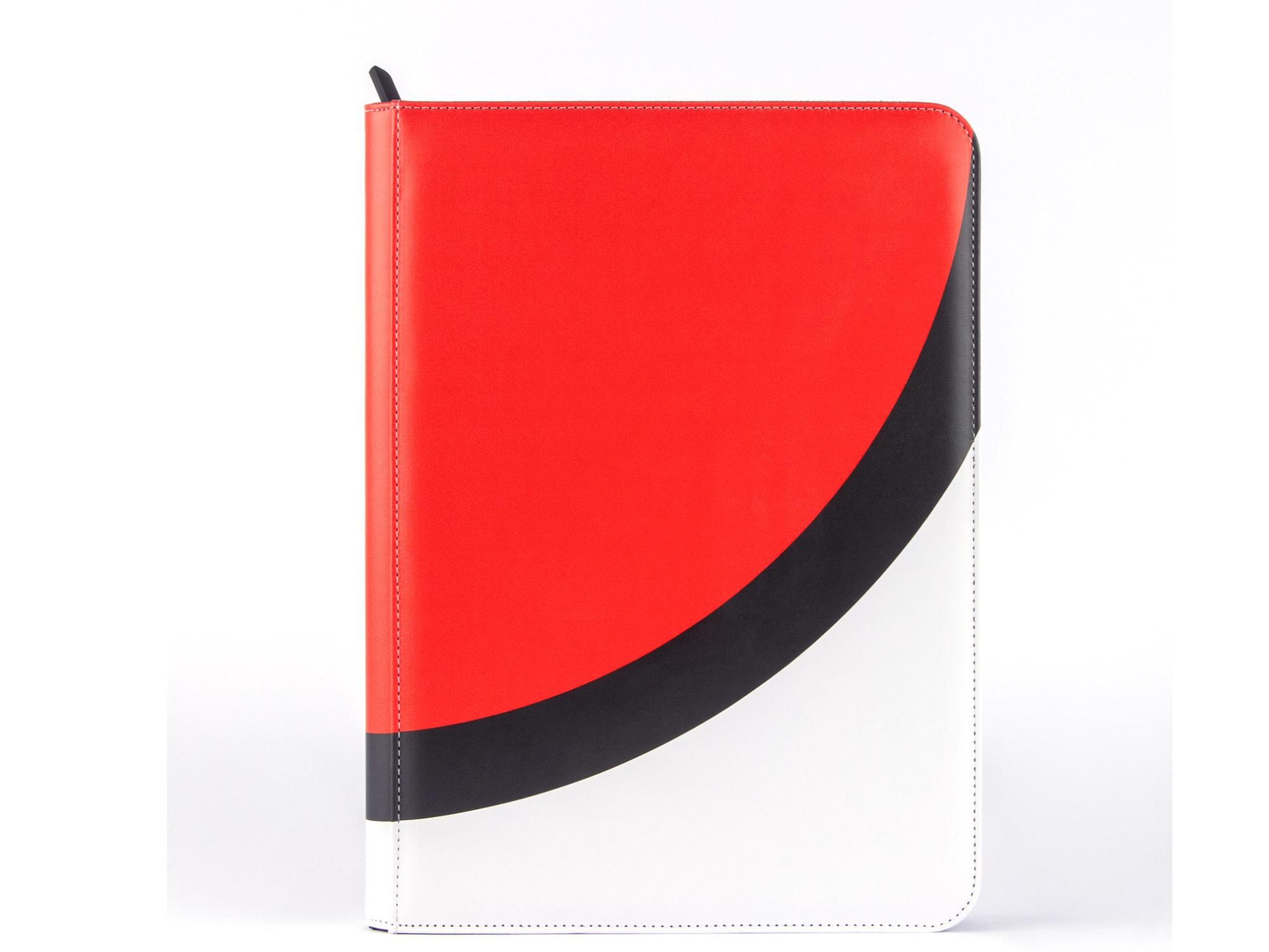 Carpeta de cuero c/cierre 9 pockets con diseño