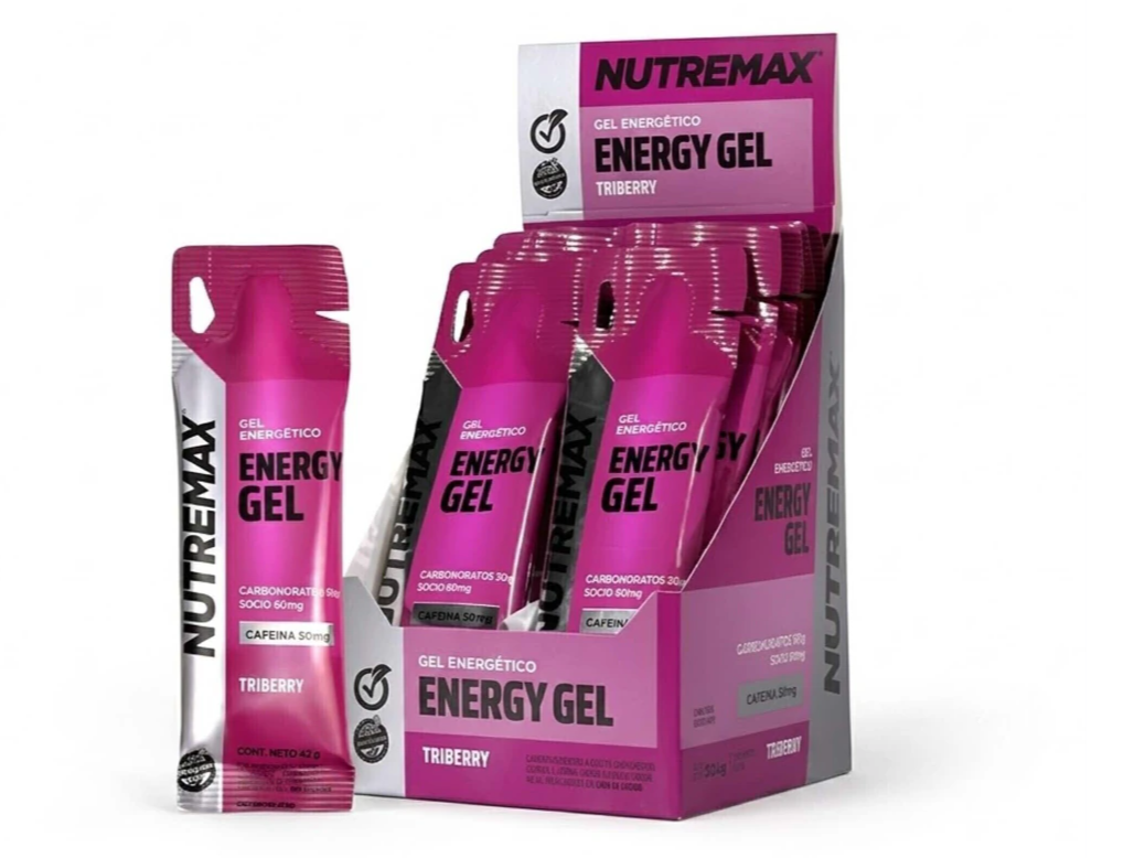 Energy Gel con Cafeína o sin cafeína - NUTREMAX de SUPLEMETOS ST