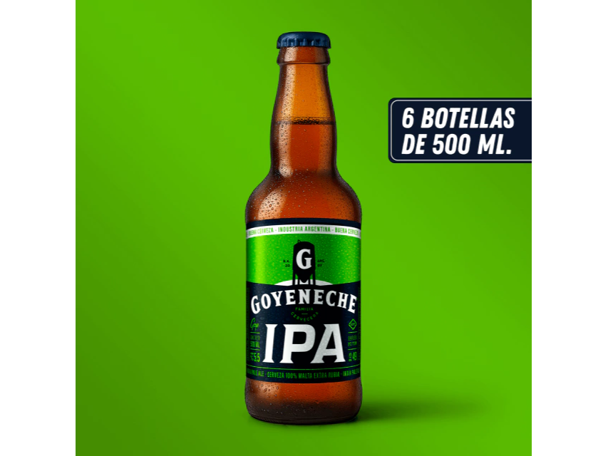 GOYENECHE IPA x 500 cc - 6 uni