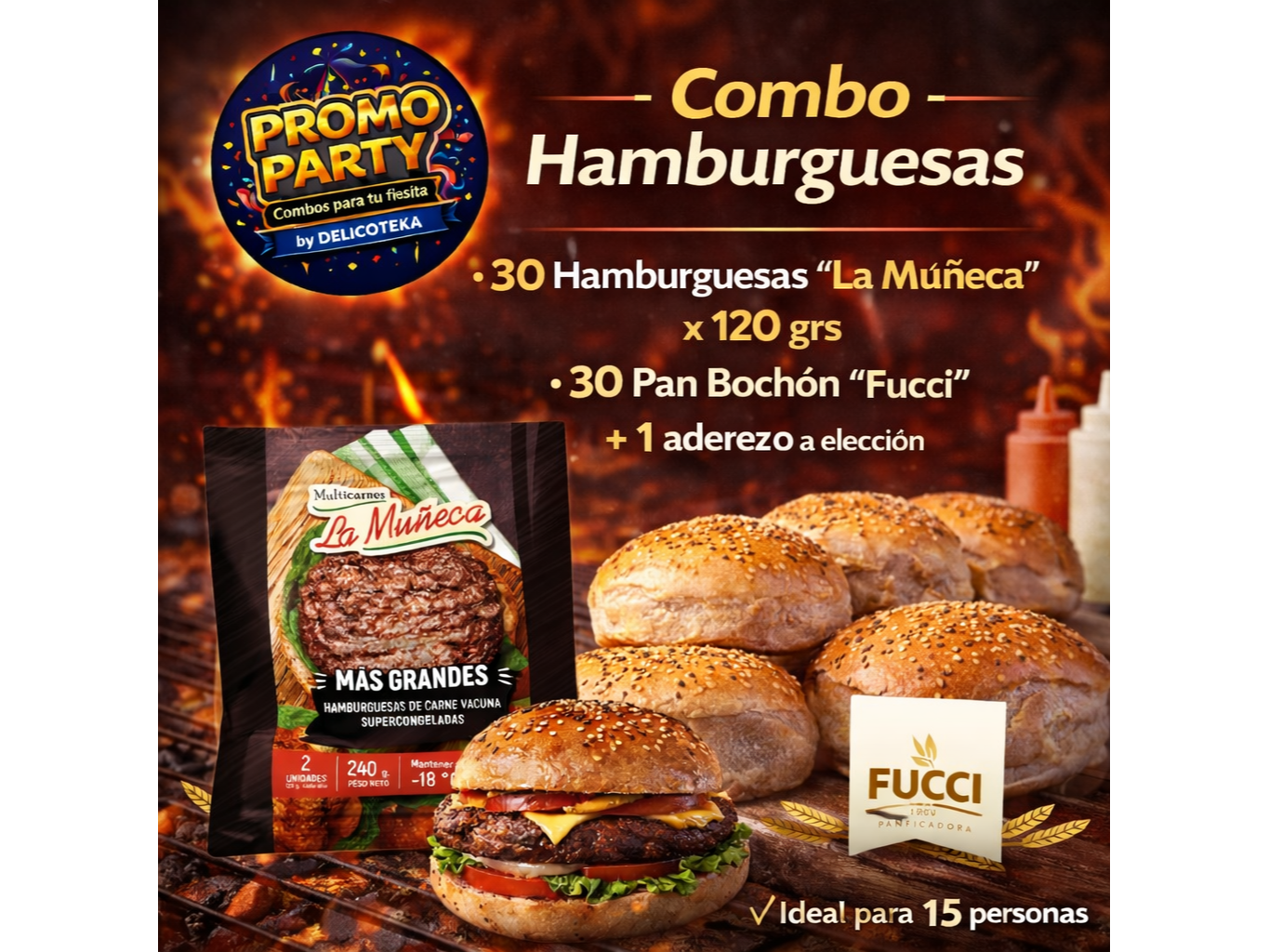 Combo "La Muñeca" 120 grs x 30 uni