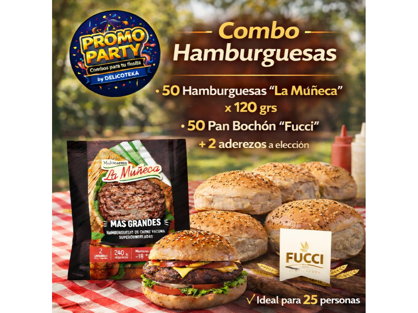Combo "La Muñeca" 120 grs x 50 uni