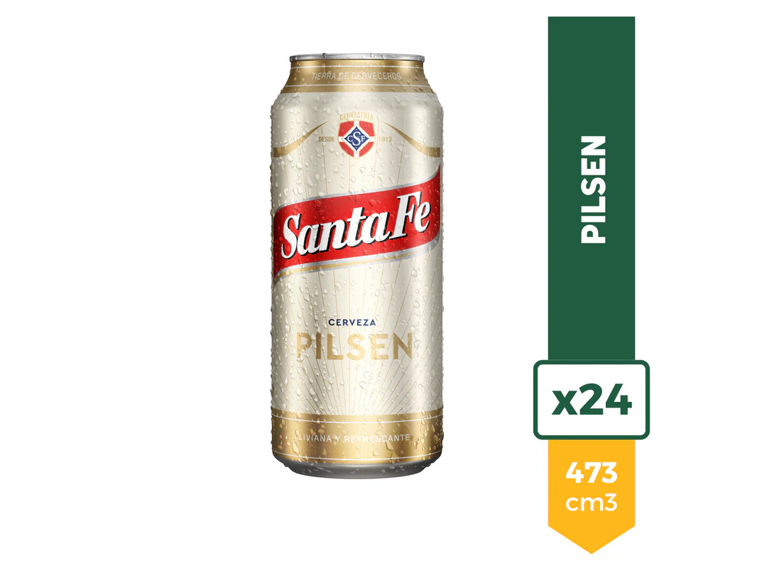 SANTA FE PILSEN LATA  X 473CC x 24 uni