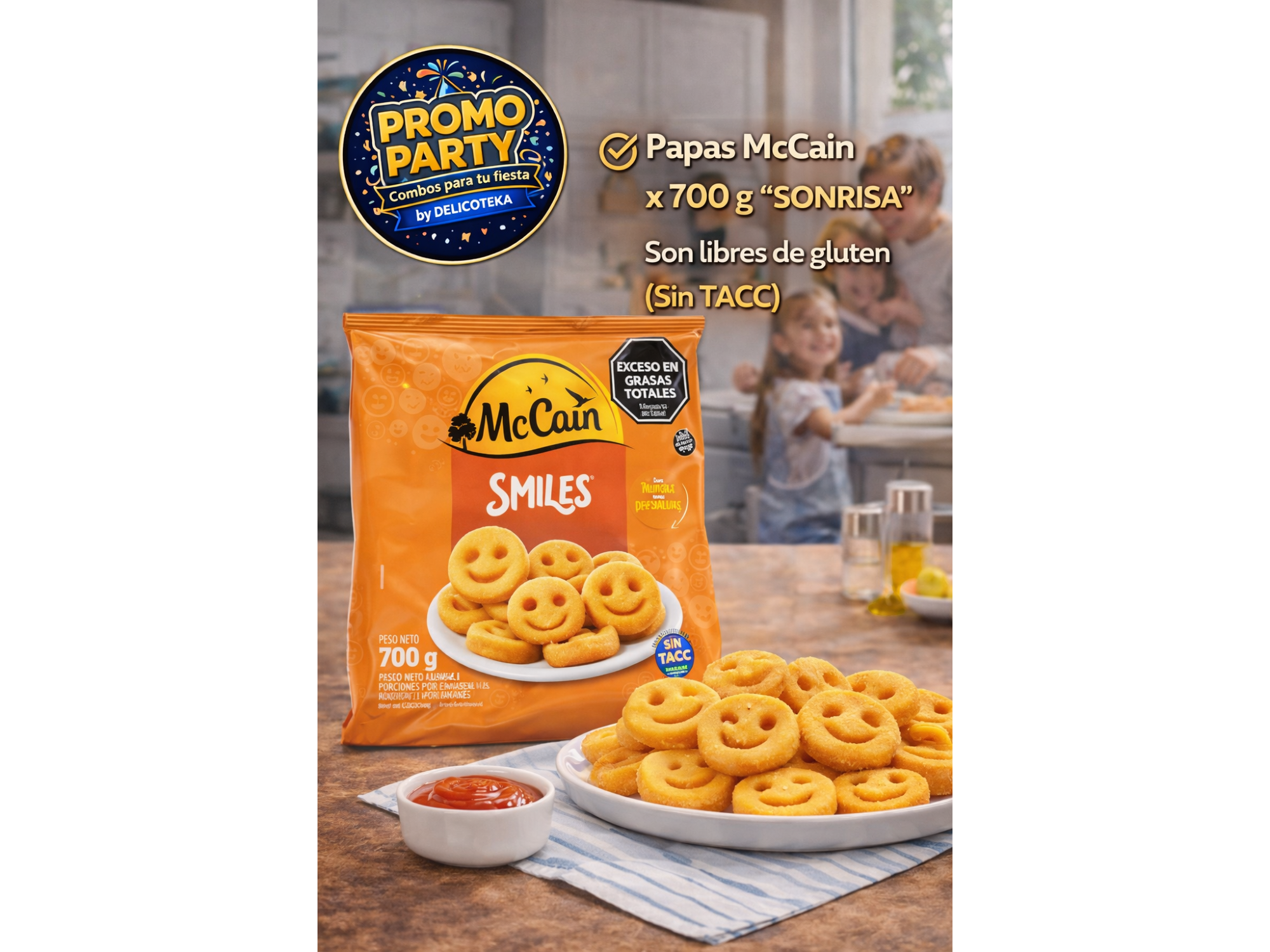 Papa MC CAIN Sonrisa x 700grs