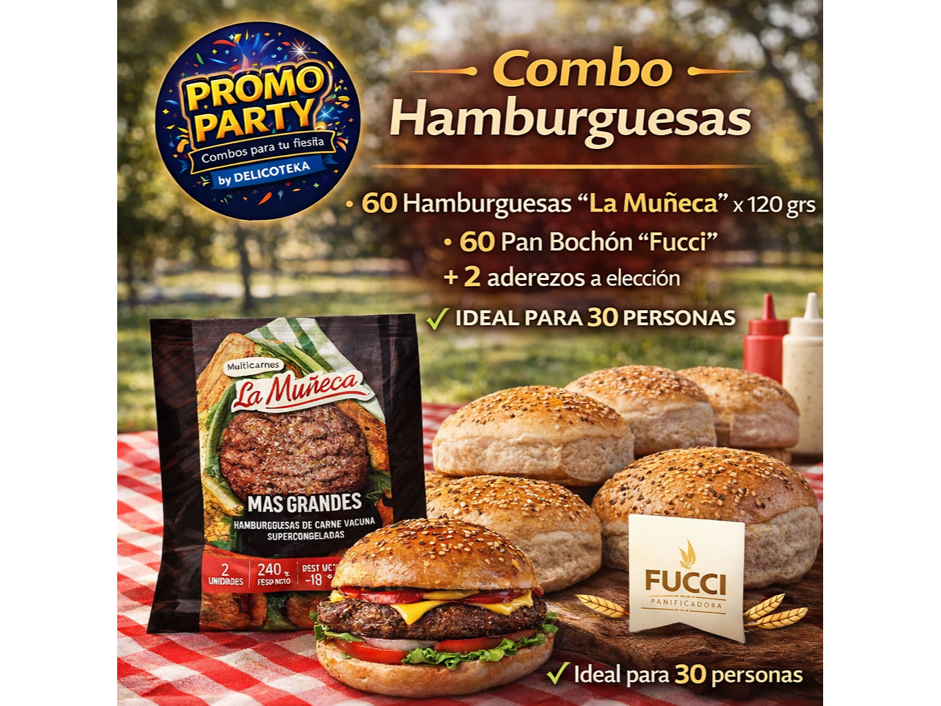 Combo "La Muñeca" 120 grs x 60 uni