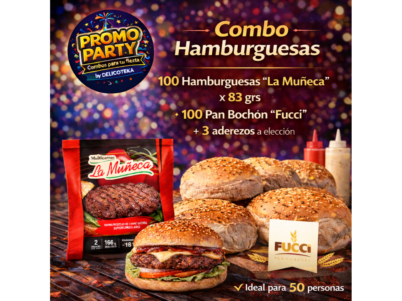 Combo "La Muñeca" 83 grs x 100 uni